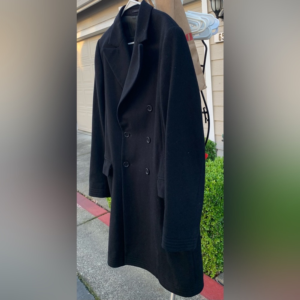 Men classic 6 button coat , black , M, Karl Lagerfeld for H&M
